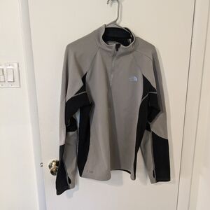 The North Face Fleece Silver Grey Sweater Pullover Size Medium